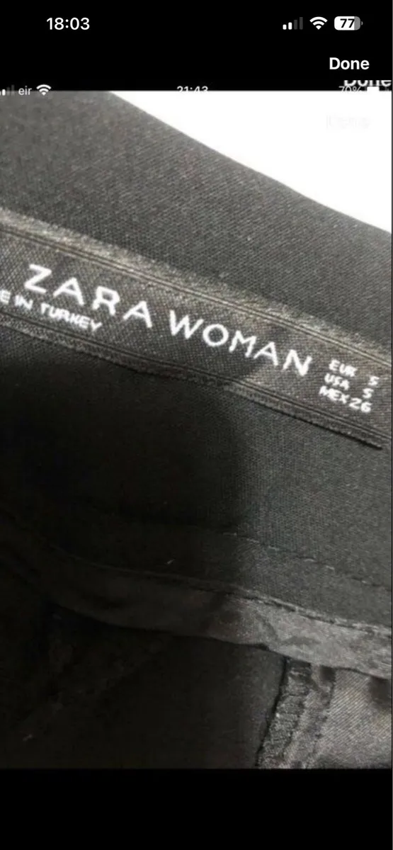 Ladies Zara shorts size S €5 - Image 3