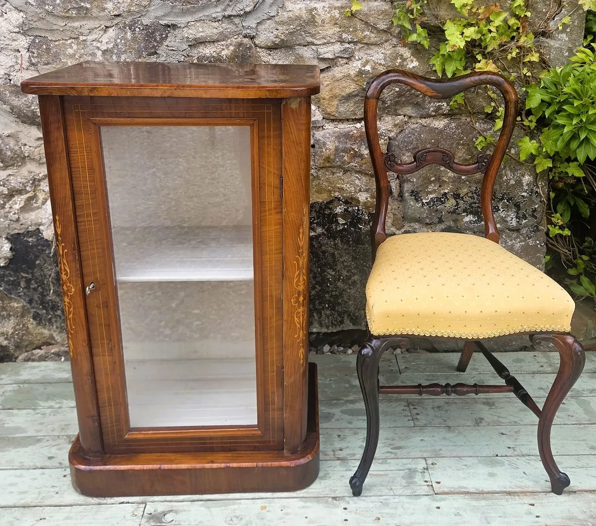 Victorian Burr Walnut Cabinet- Circa 1870 - Image 2
