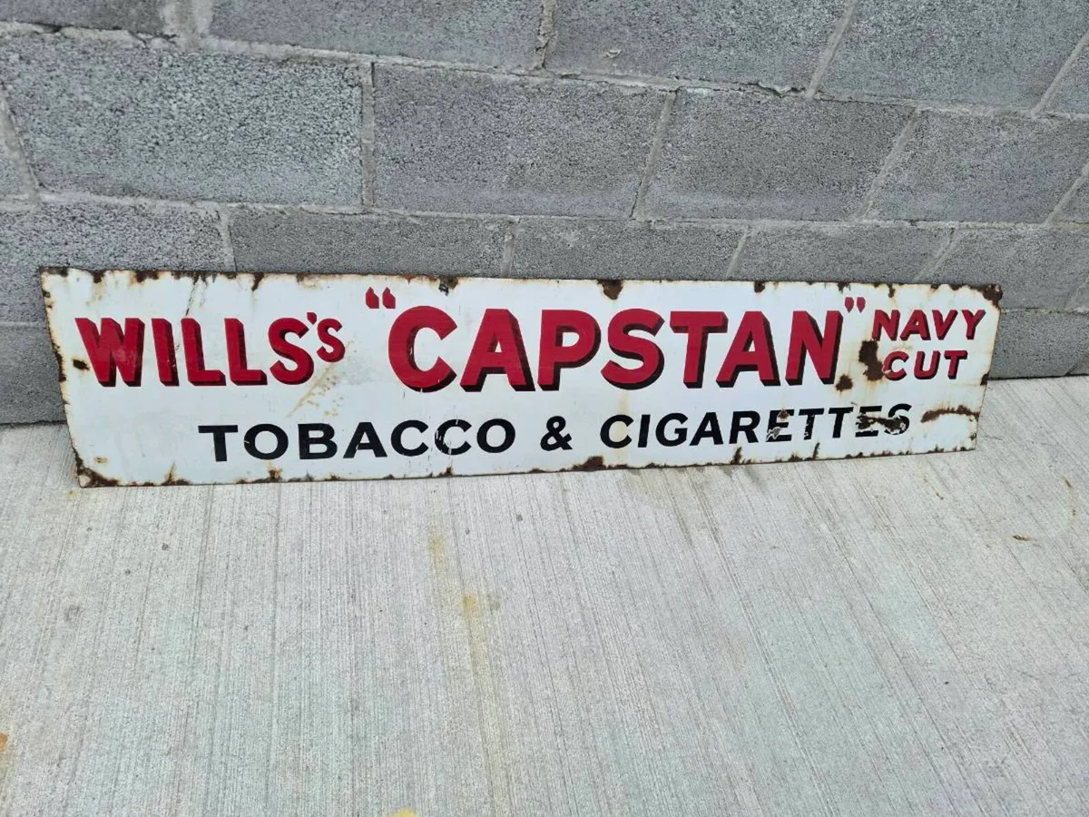 Original old enamel sign contact me for more - Image 1