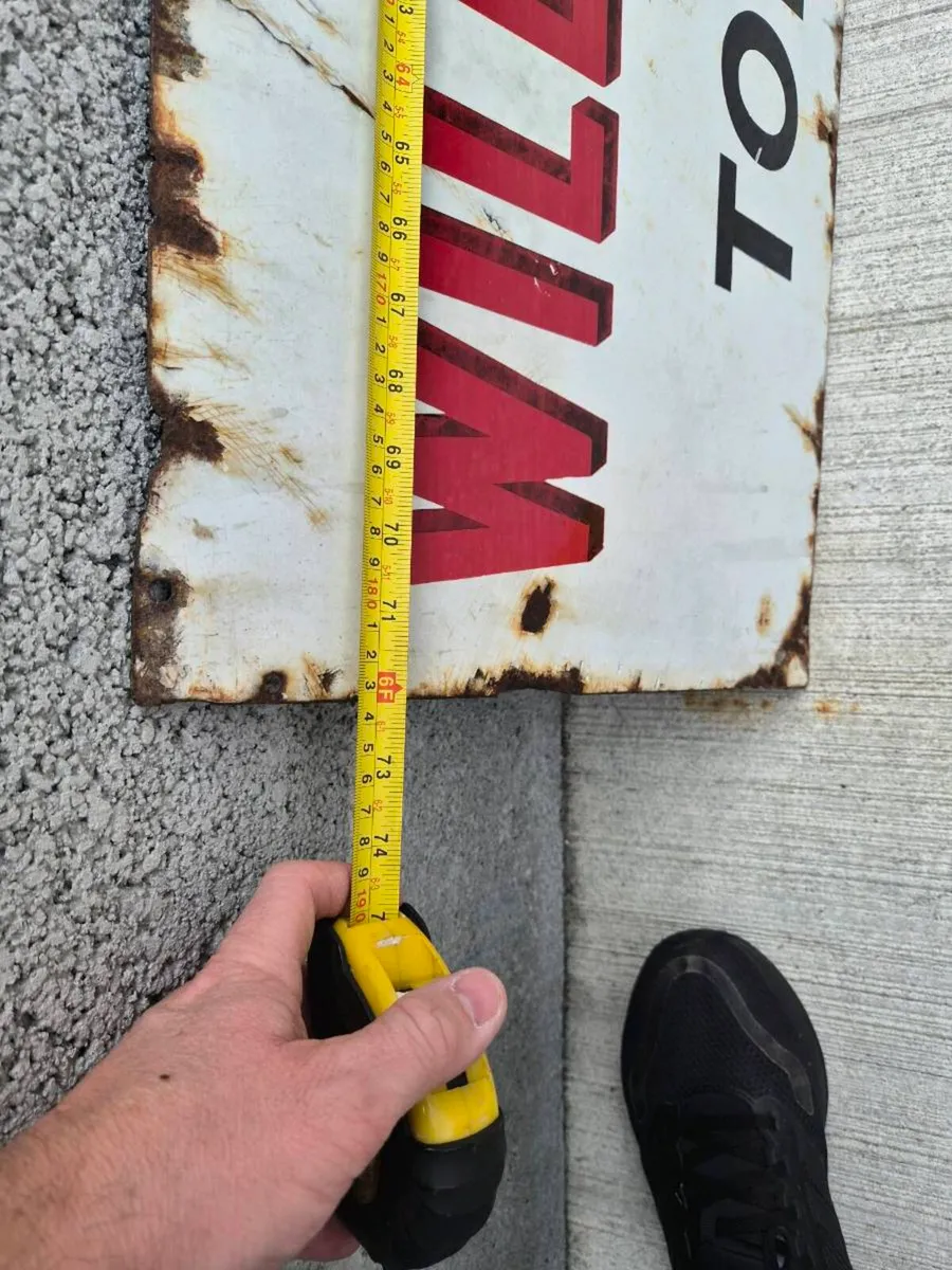 Original old enamel sign contact me for more - Image 2