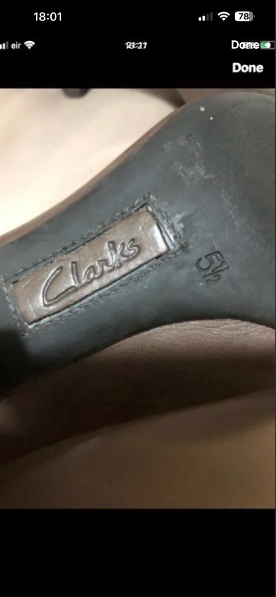 Ladies Clark’s shoes size 5.5 €15 - Image 4