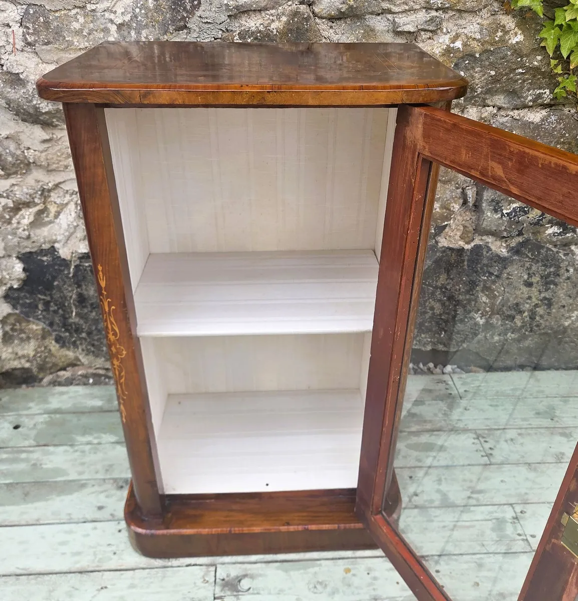 Victorian Burr Walnut Cabinet- Circa 1870 - Image 3