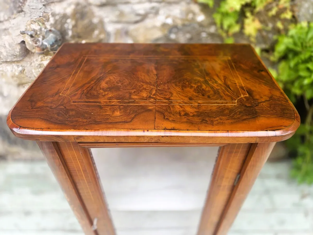 Victorian Burr Walnut Cabinet- Circa 1870 - Image 4