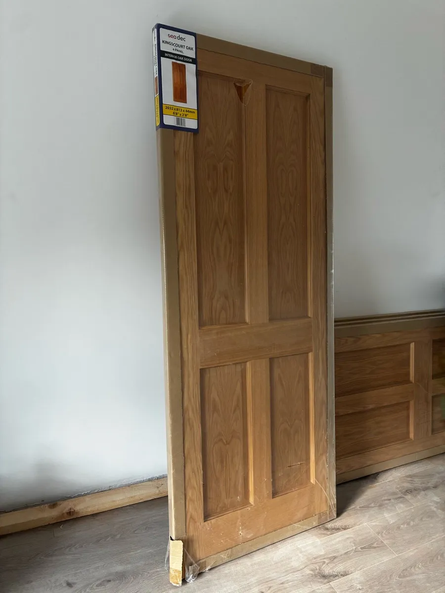 Four new solid oak doors - Image 4