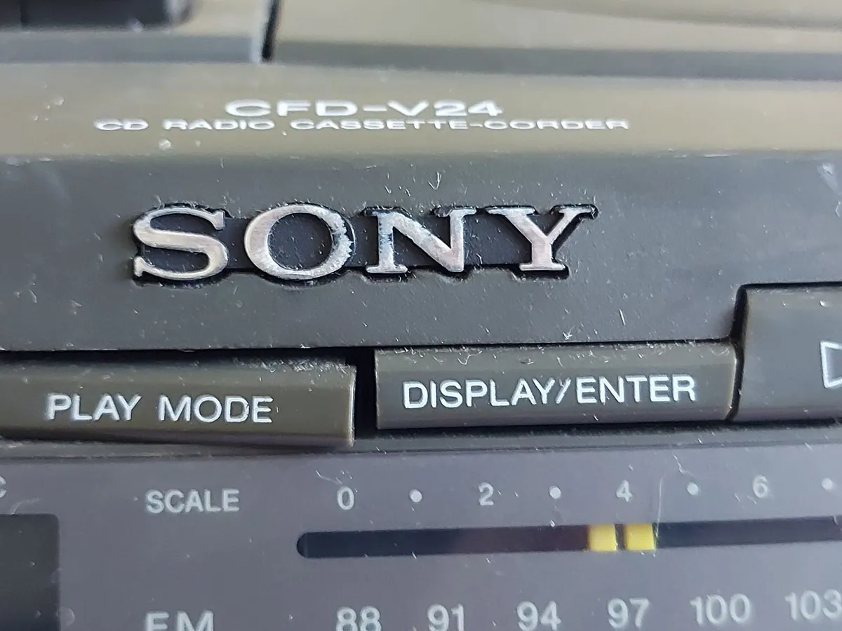 SONY CD Radio Cassette-Corder, Model No. CFD-V24, - Image 2