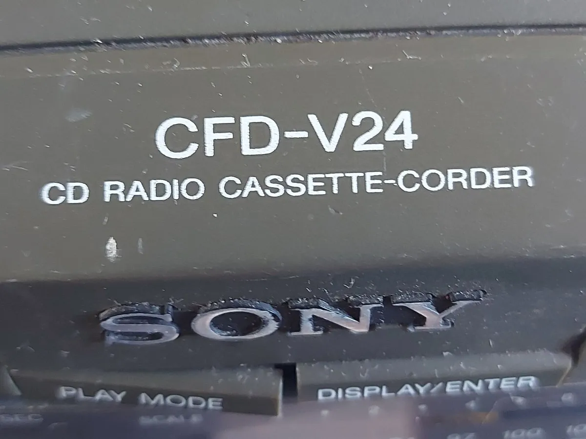 SONY CD Radio Cassette-Corder, Model No. CFD-V24, - Image 3