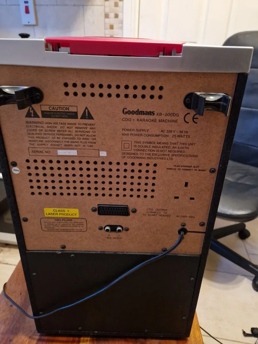 Goodmans XB-20CDG Karaoke Machine, CD, 2 tape deck - Image 3