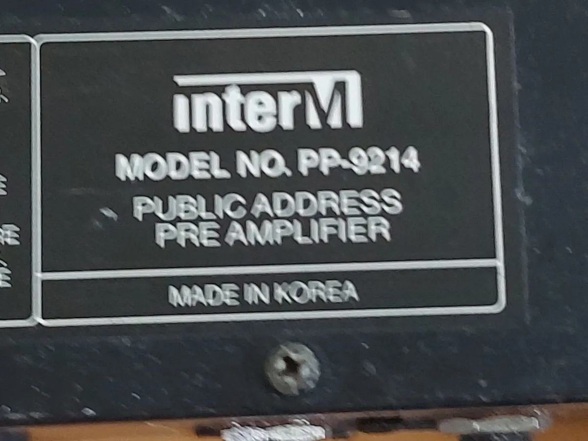 inter M pre amplifier, Model No. PP-9214 - Image 4