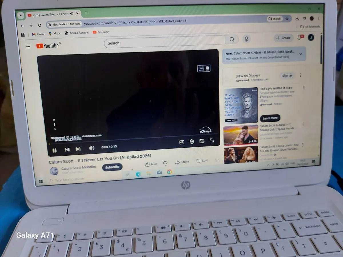 HP Stream Laptop, 4GB Ram, 32GB HDD, - Image 1