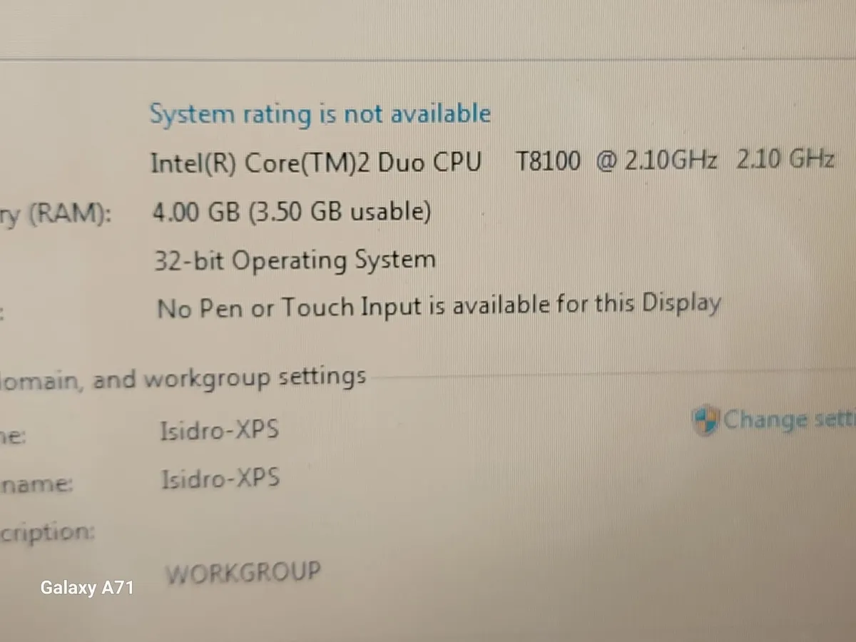 DELL Laptop XPS M1330, Windows 7, 4GB Ram, 300GB - Image 2