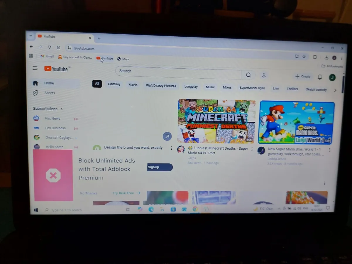 Toshiba Satellite C850-1C0, 15.6 inch Laptop, 4GB - Image 1
