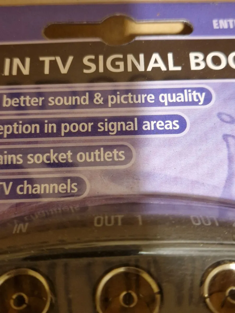 NEW & SEALED MASTERPLUG Plug In TV Signal Booster - Image 4