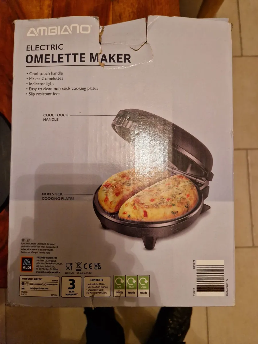 New in Box Ambiano Electric Omelette Maker - Image 2