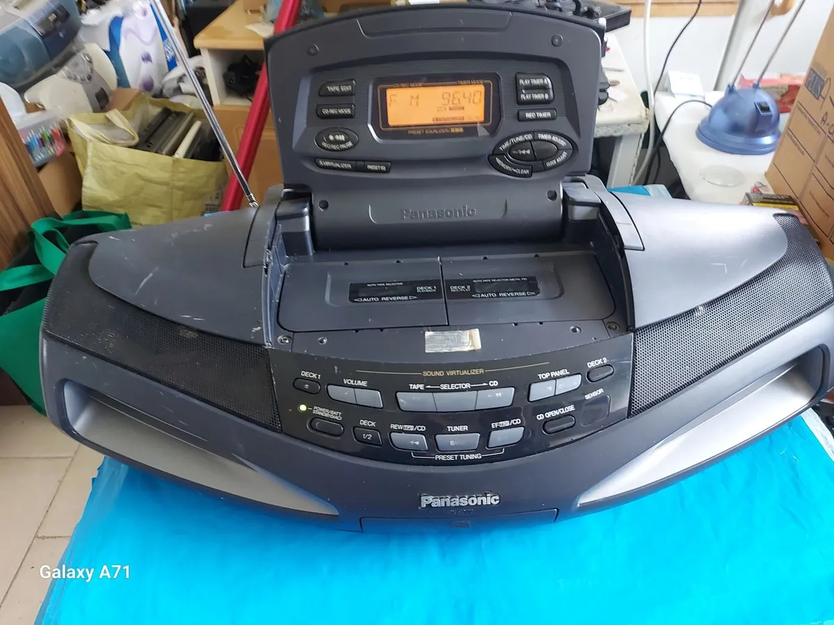 Panasonic RX-ED77 Boombox Portable Stereo - Image 1