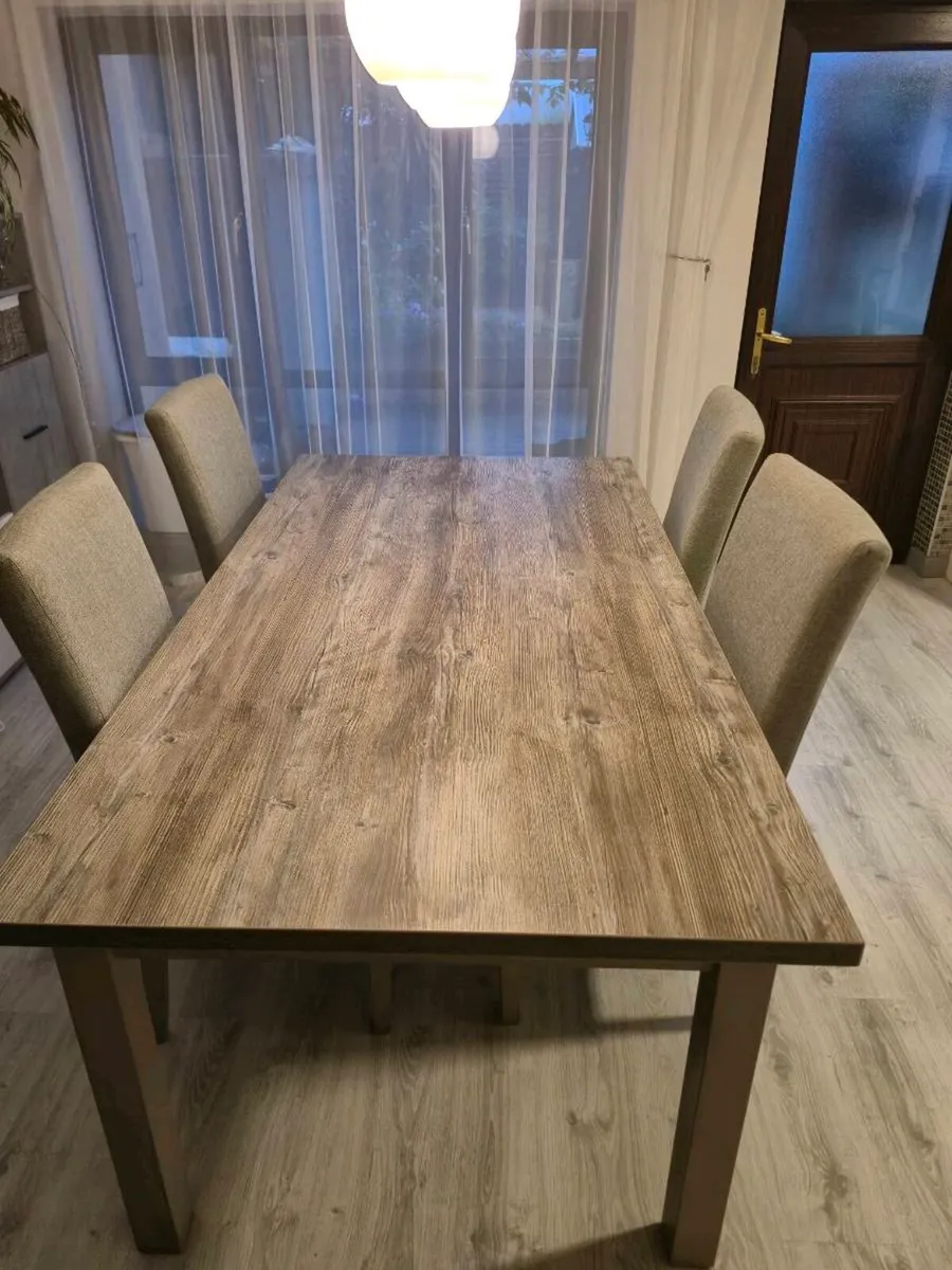 Dinning table and chairs - Image 1