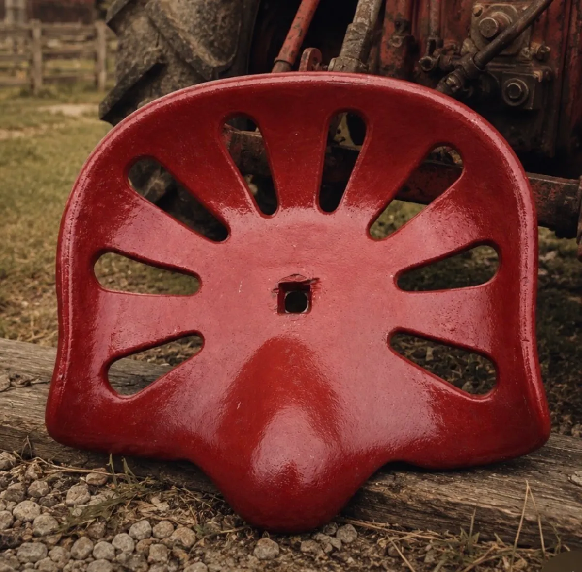 Vintage tractor seat