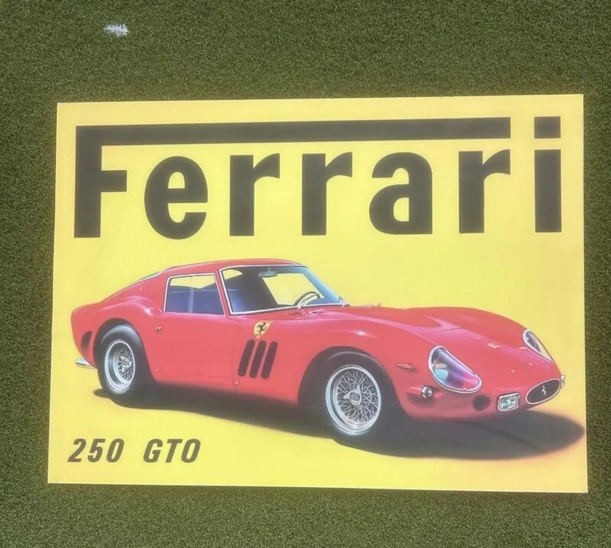 Ferrari 250 GTO Aluminium Sign - Image 1