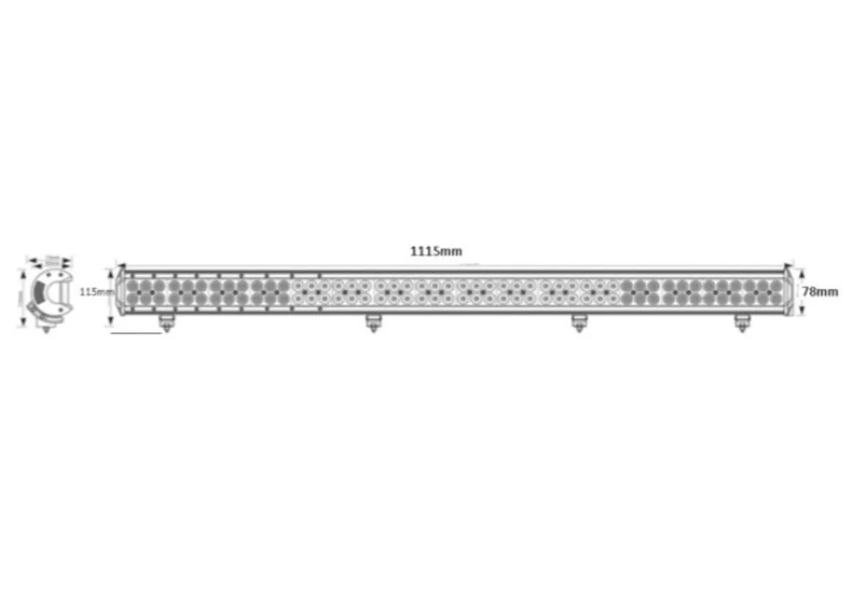LED Light Bar 288W (96 x 3W) - Image 3
