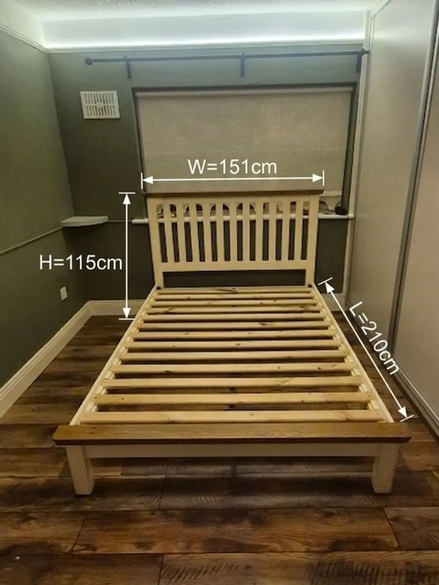 Double Bed and Mattress - Image 1