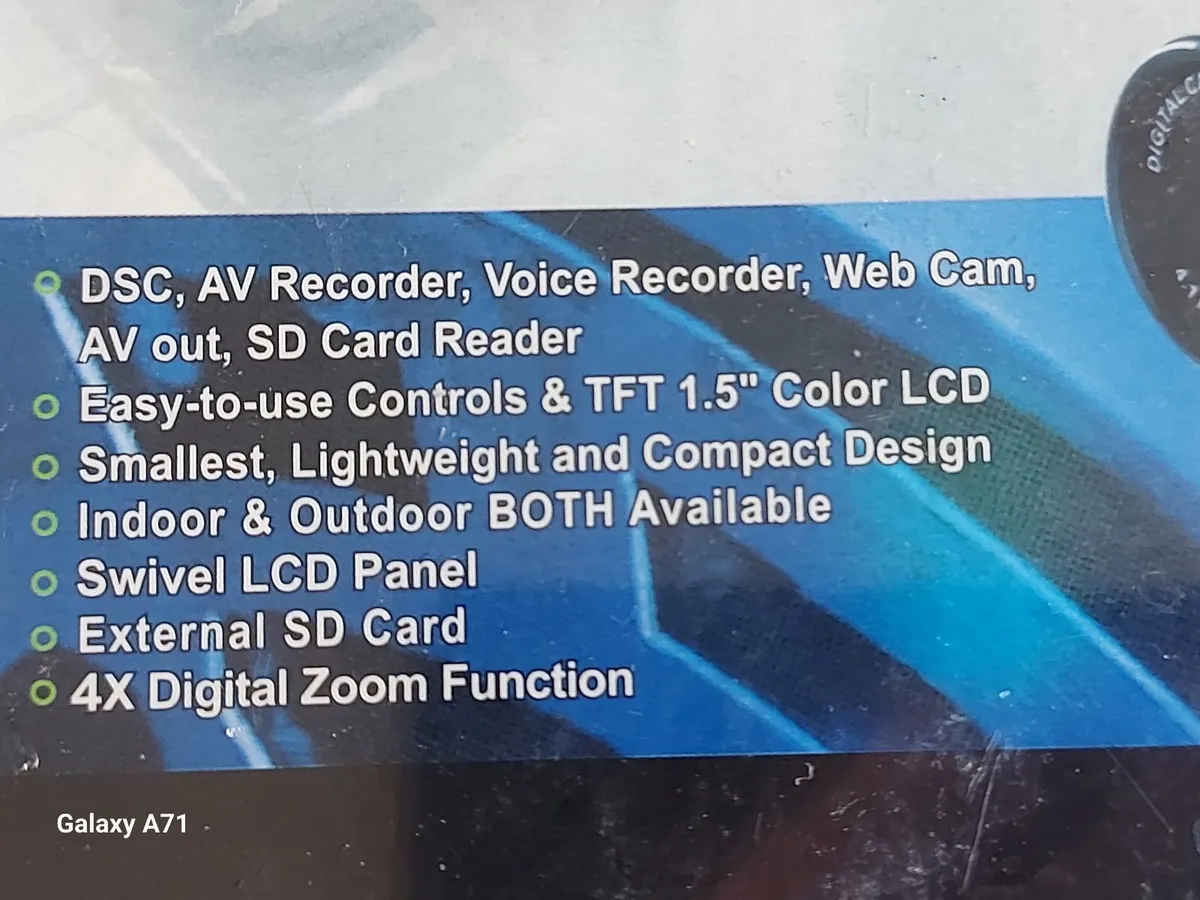New and Sealed MX-7000 Digital Camera Camcorder - Image 3
