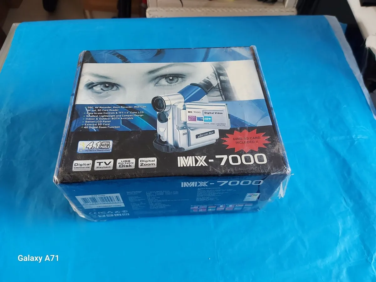 New and Sealed MX-7000 Digital Camera Camcorder - Image 1