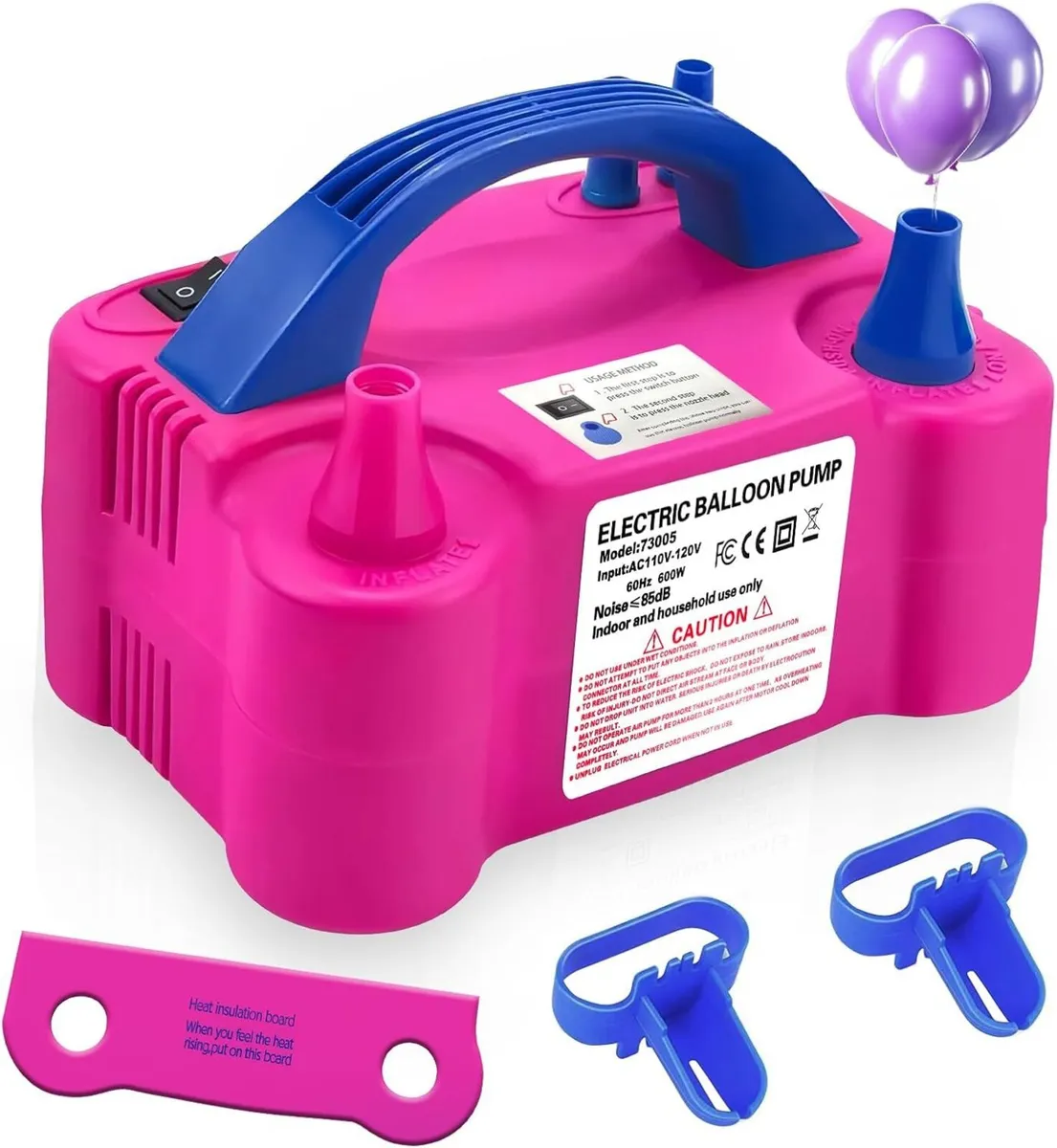 Electric Balloon Pump Dual Nozzle Inflator - Image 1