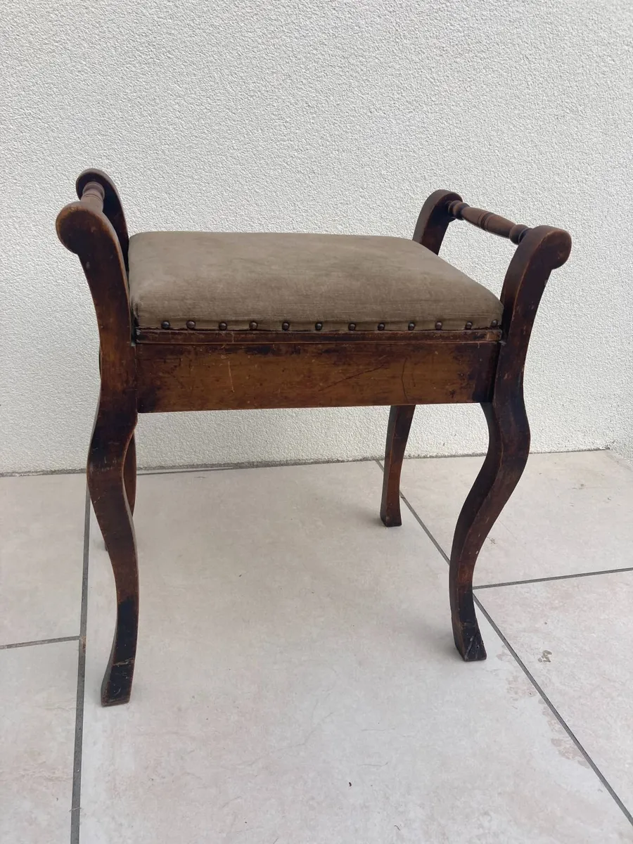 Antique Piano Stool - Some TLC - Image 3