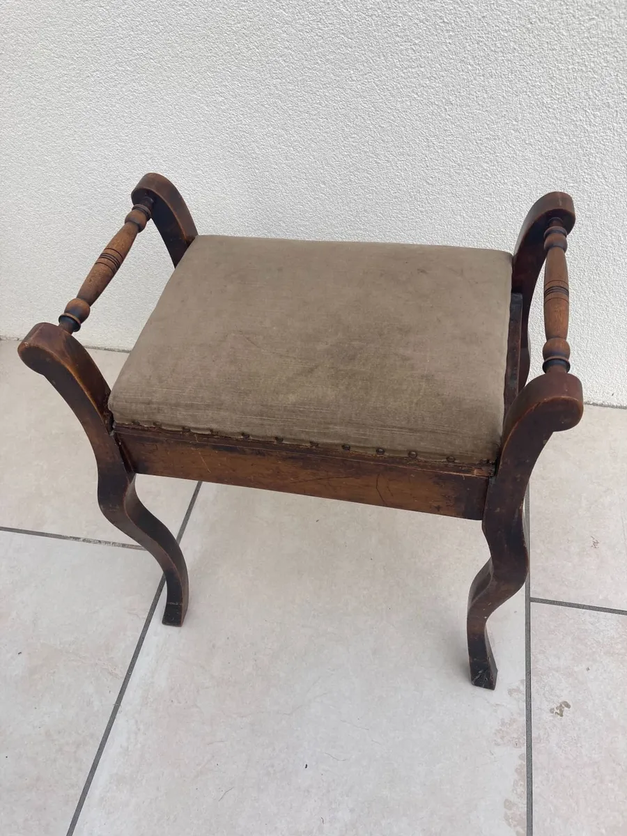 Antique Piano Stool - Some TLC - Image 4