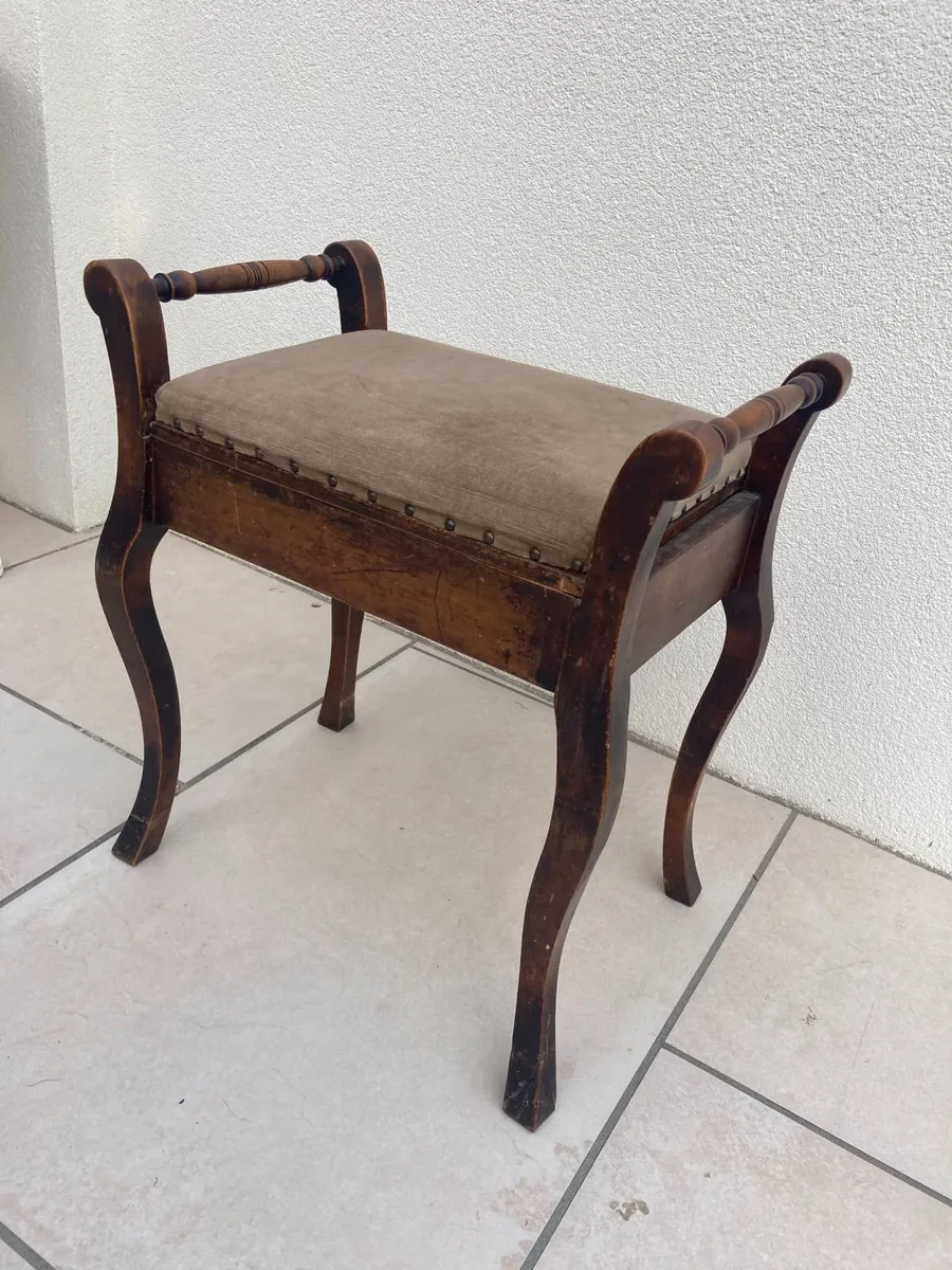 Antique Piano Stool - Some TLC - Image 1