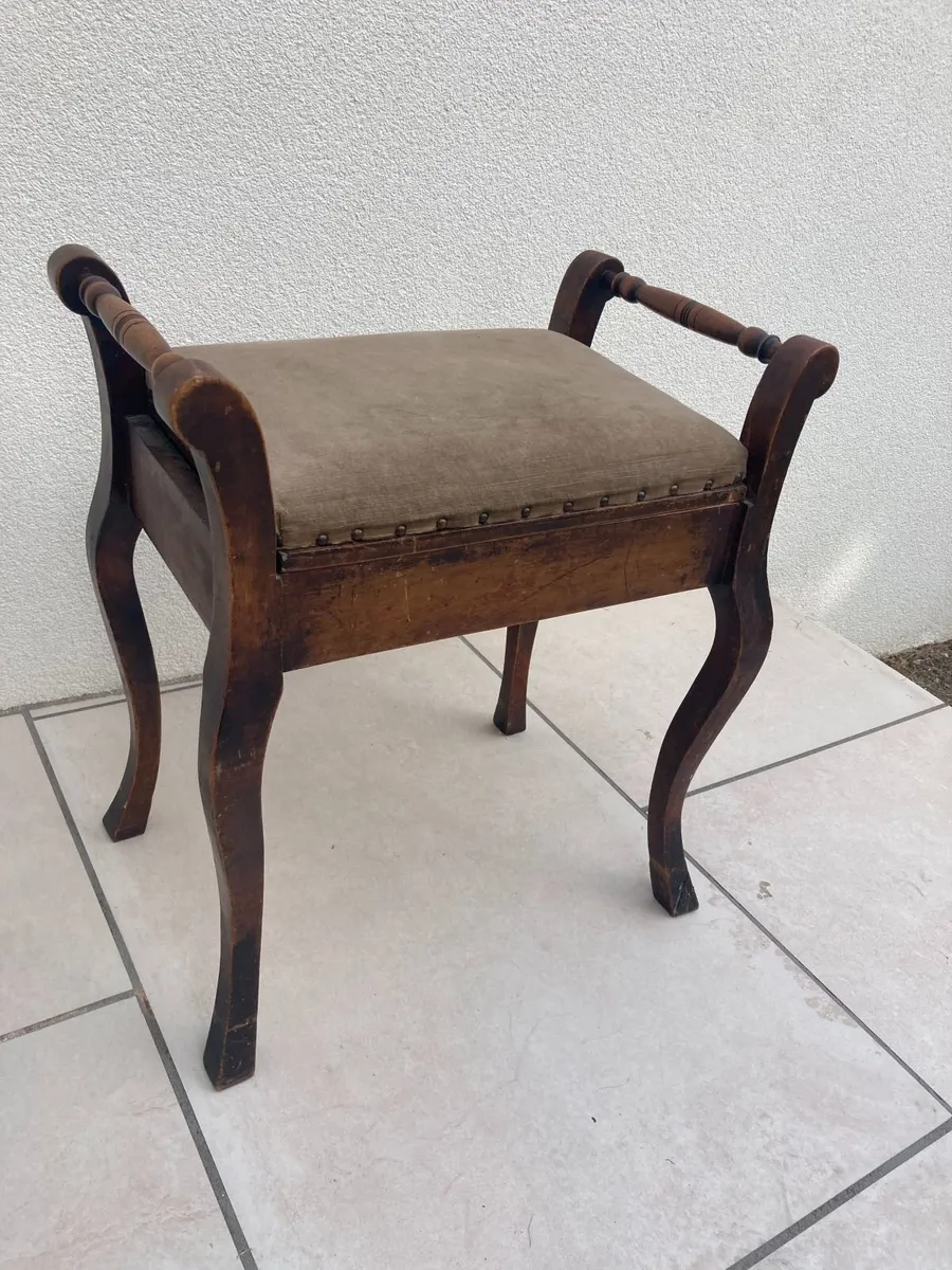 Antique Piano Stool - Some TLC - Image 2