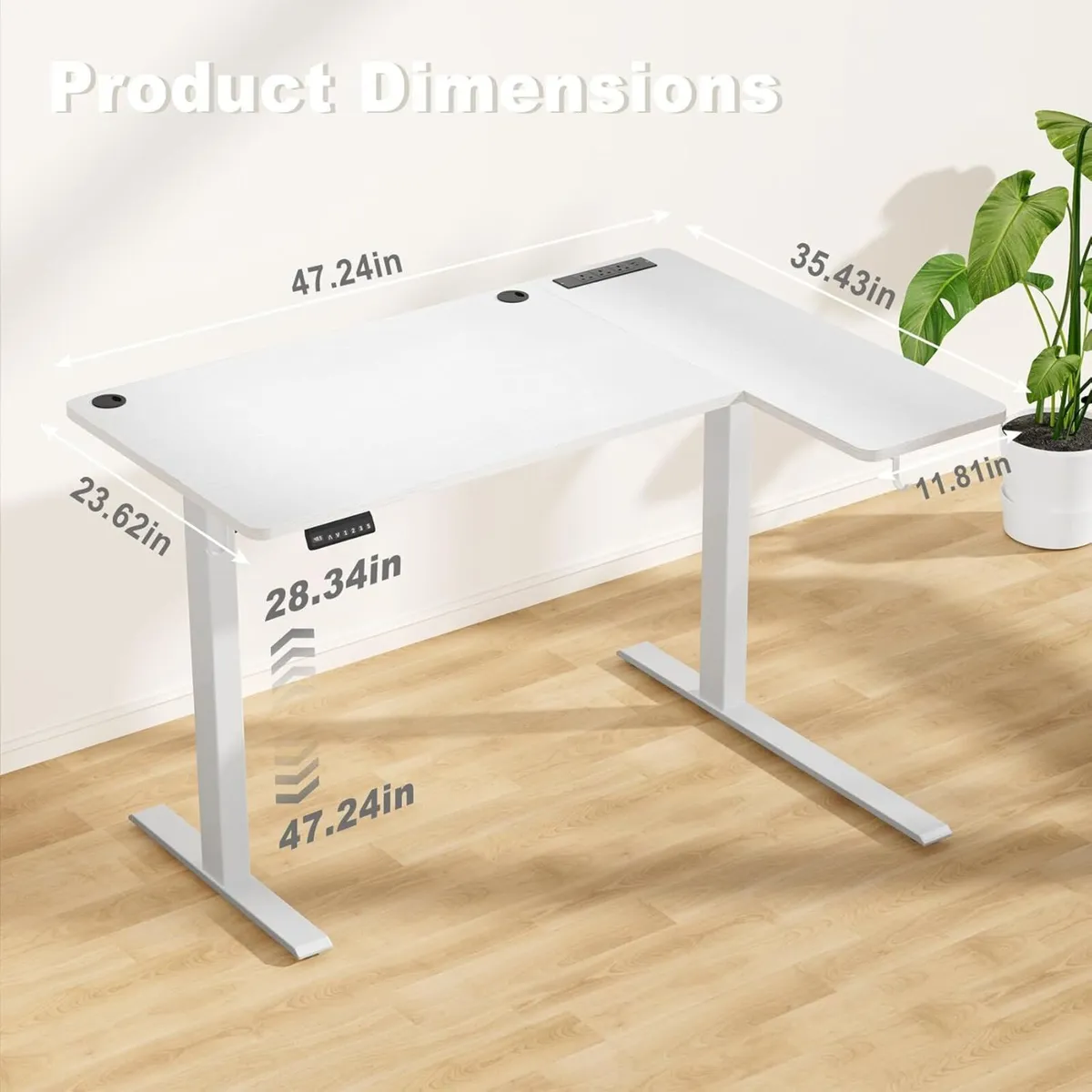 Electric Standing Desk 120x60CM Sit Stand Table - Image 2