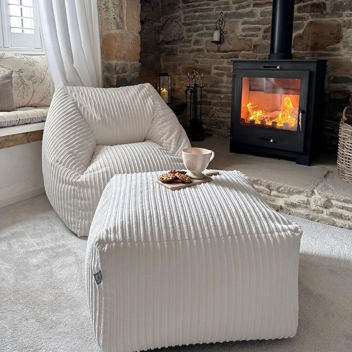 Rucomfy Adult Large Armchair Beanbag Soft - Image 4