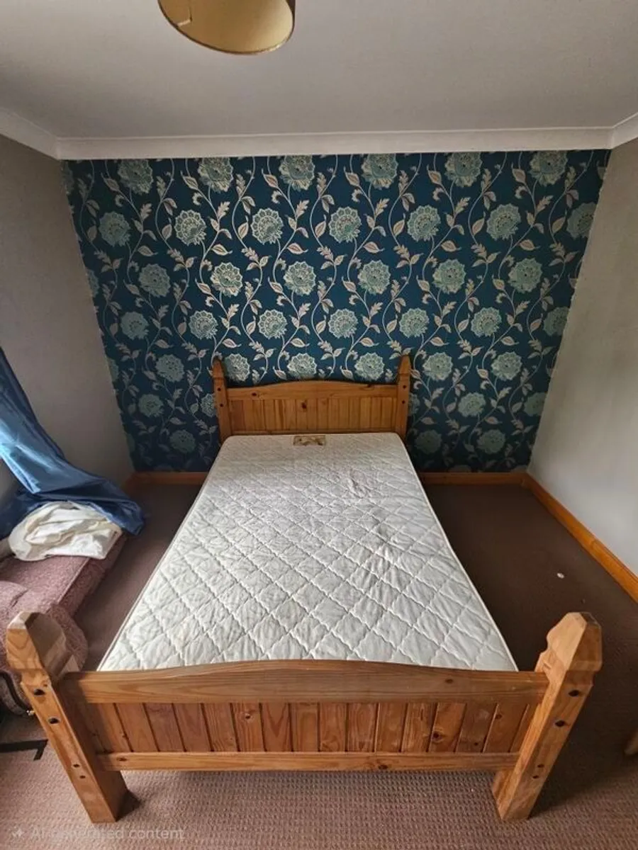 Mexican Pine Double Bed - Image 2