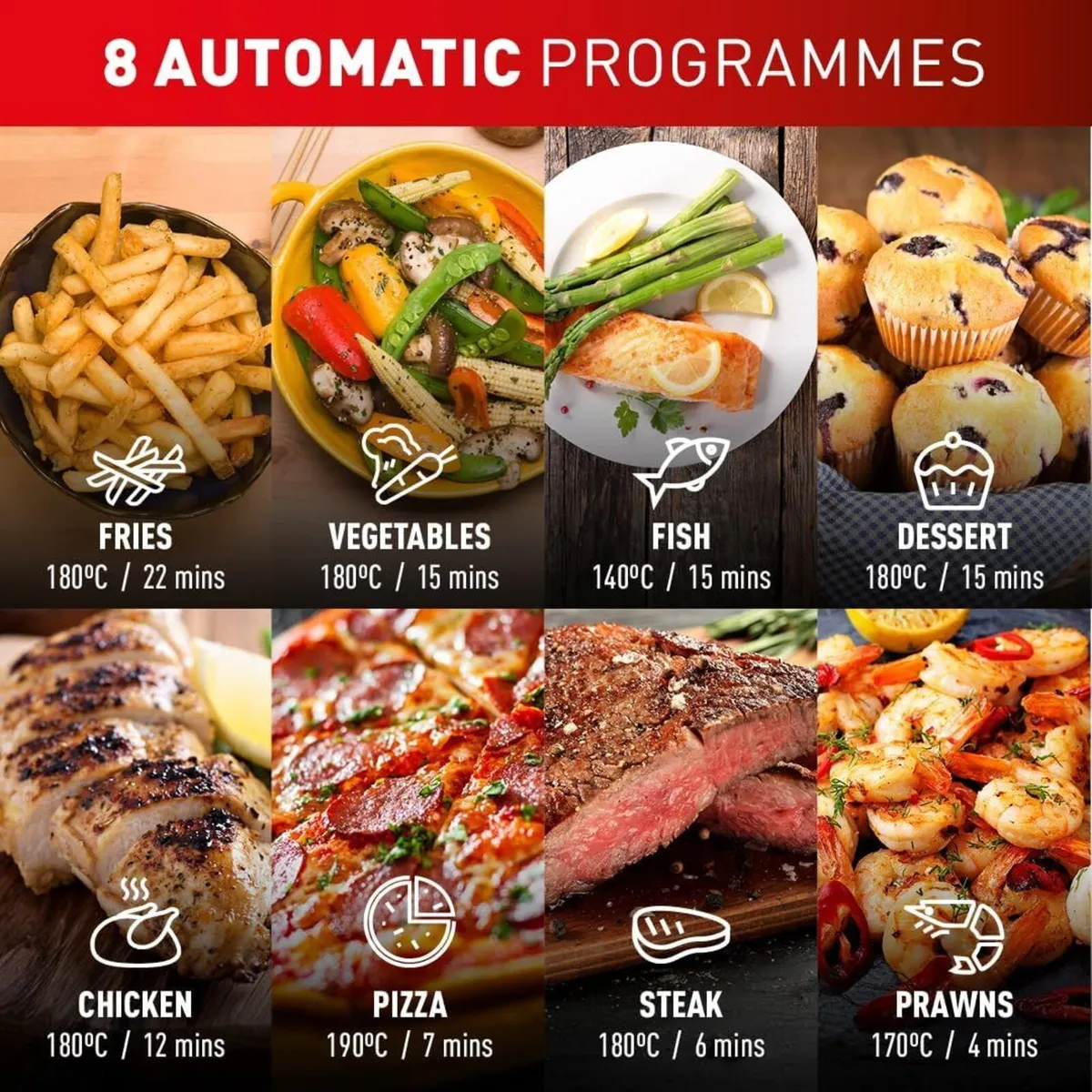 Easy Fry Mega 7.5L Air Fryer 8 Programs - Image 3