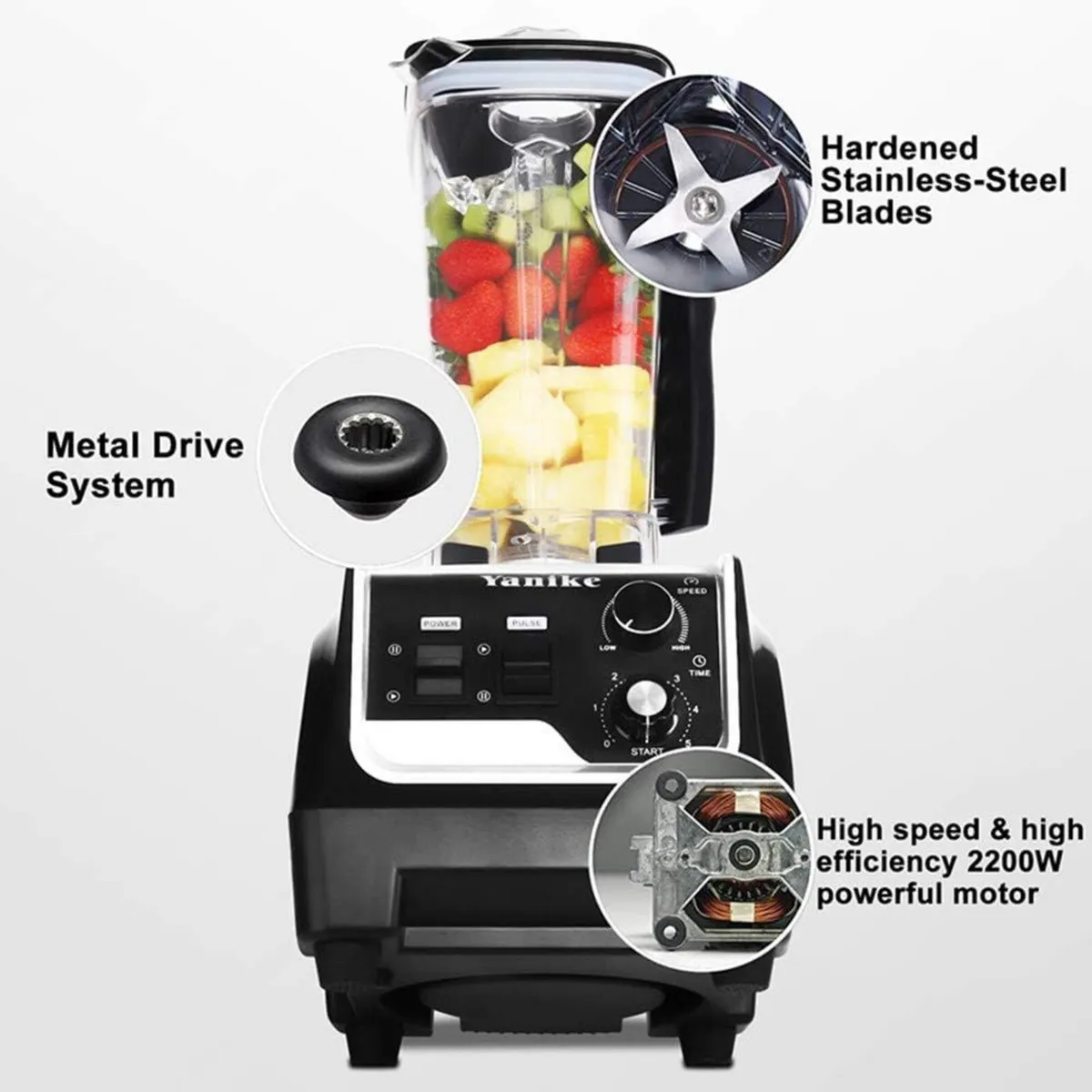 Professional Countertop Blender 2200W High Power - Image 3