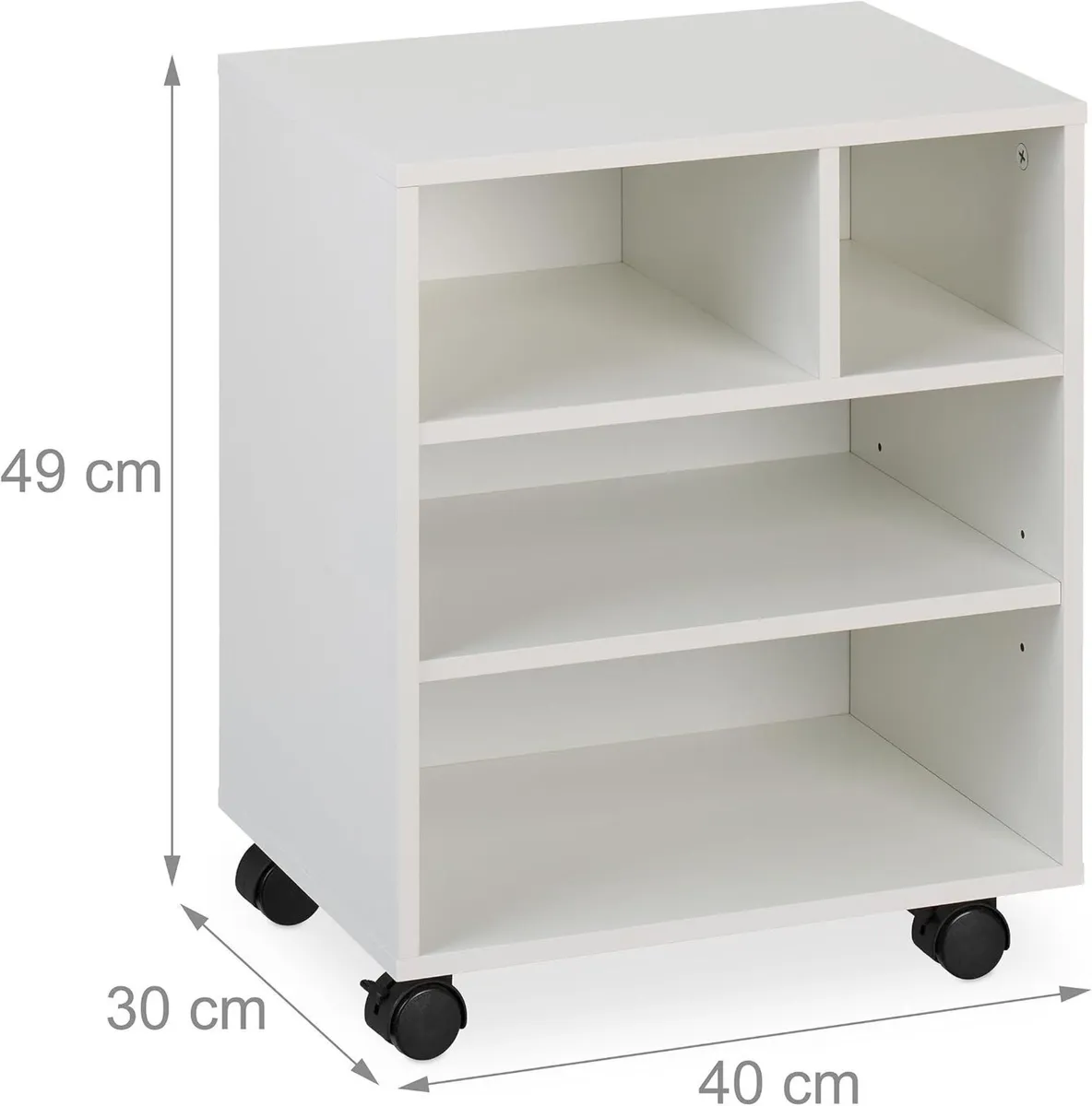 Mobile Filing Cabinet 4 Compartments Office - Image 3