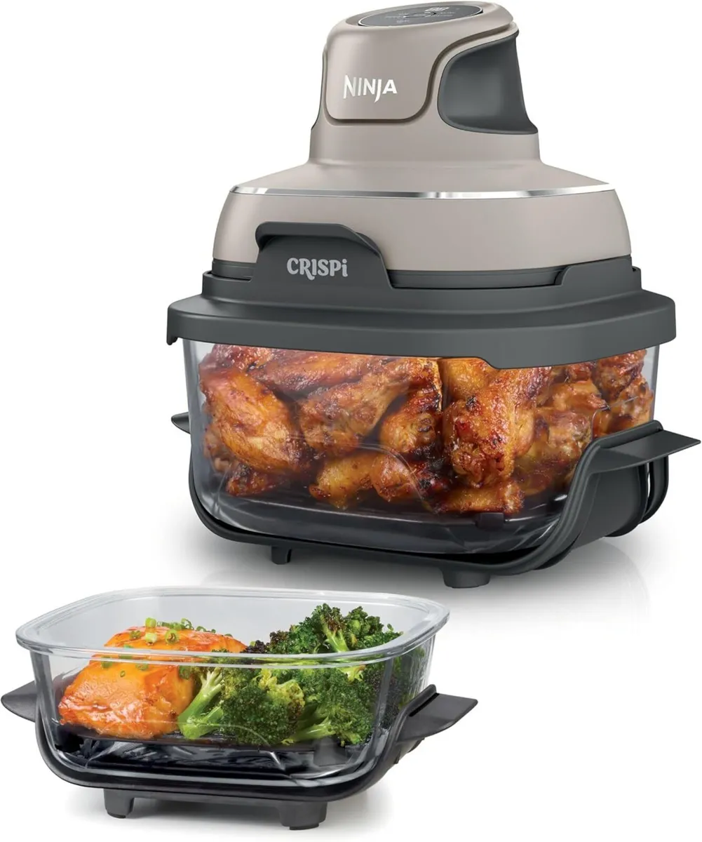 Crispi Portable Air Fryer 3.8L 4-In-1 Stone - Image 1