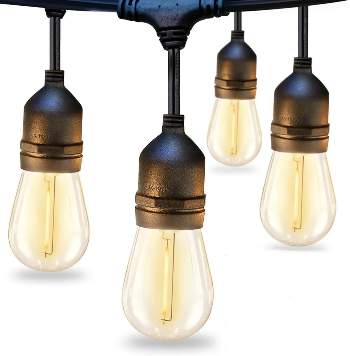 LED Outdoor String Lights S14 128FT 39m Festoon - Image 1