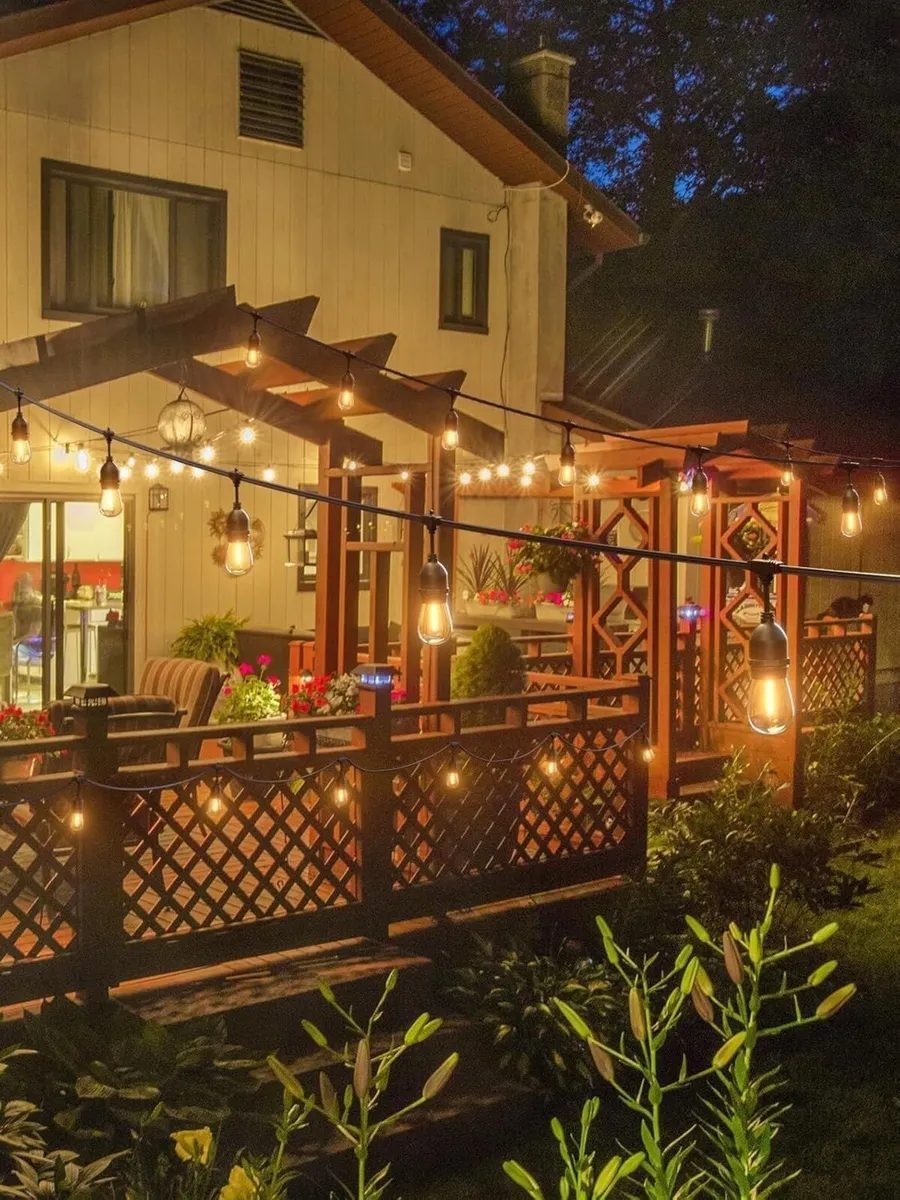 LED Outdoor String Lights S14 128FT 39m Festoon - Image 4