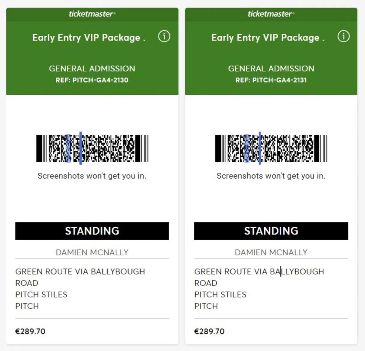 tickets