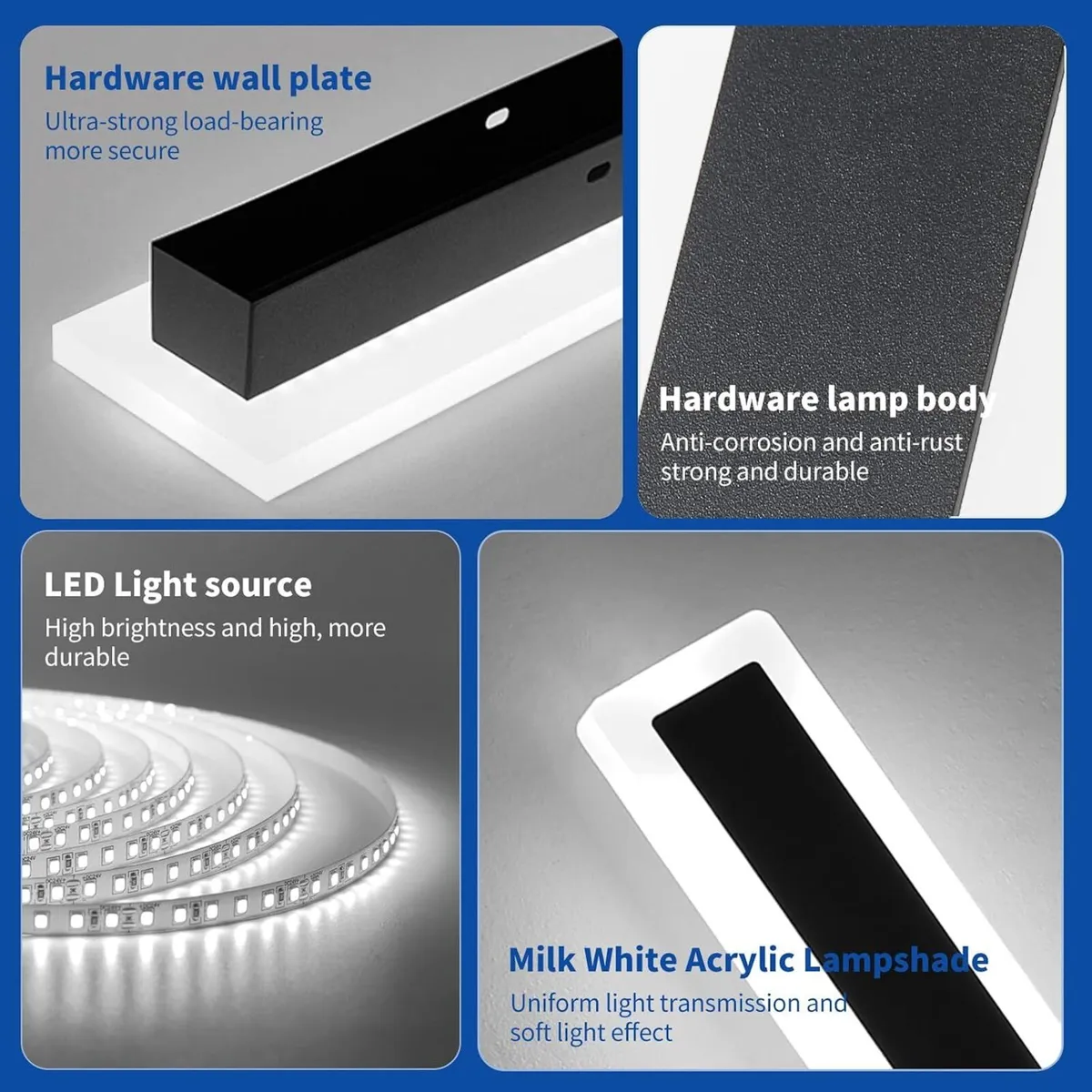 6500K Cool Outdoor Wall Light Modern Porch - Image 4