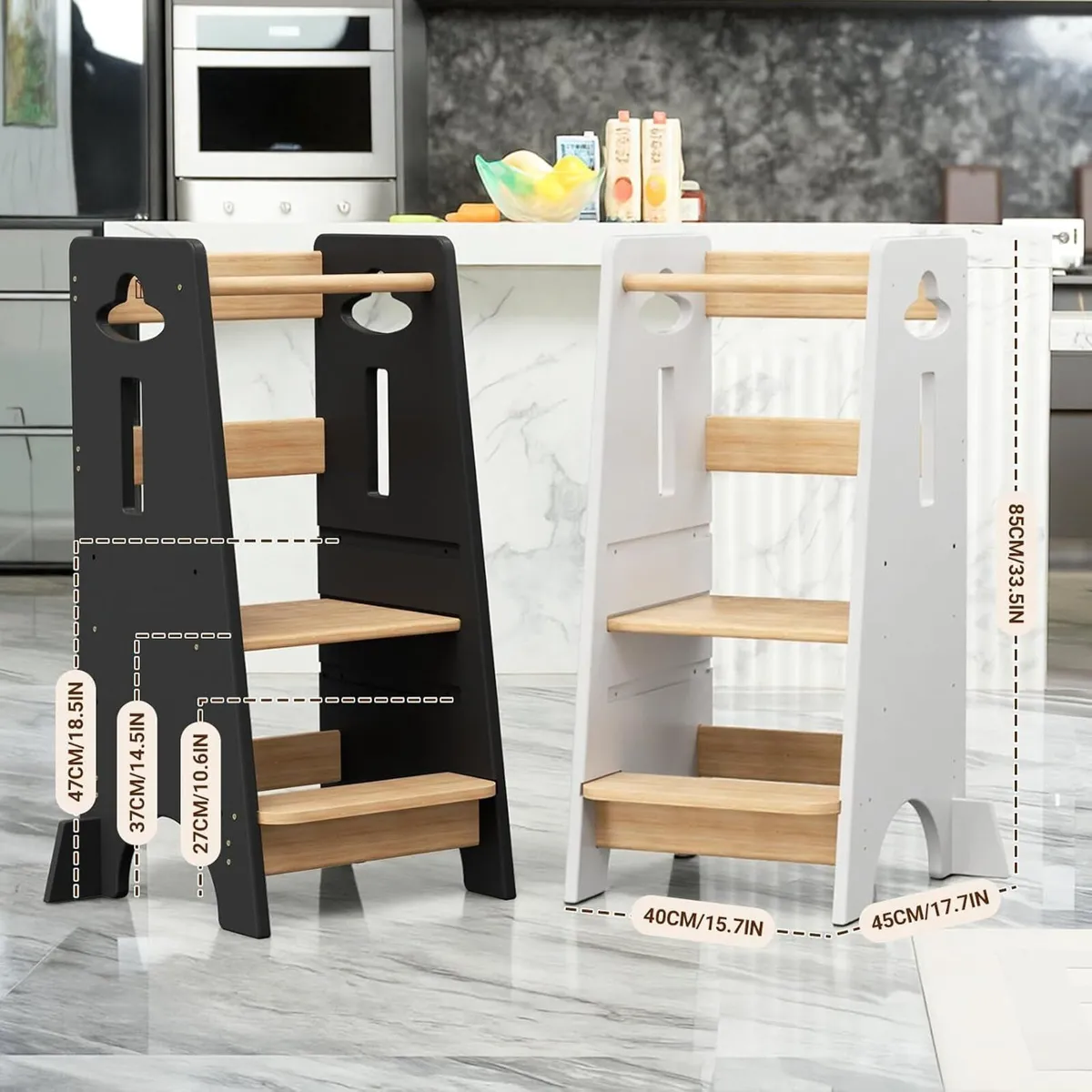 Toddler Step Stool Height Adjustable Kitchen - Image 2