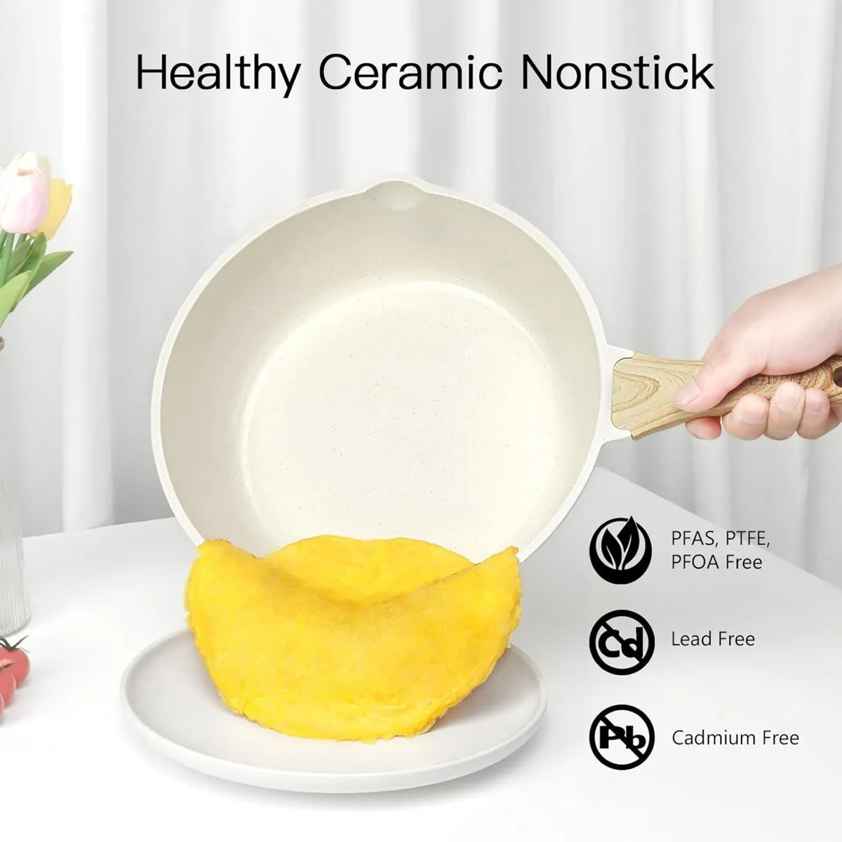 Pots and Pans Set Non Stick 17pcs Granite - Image 3