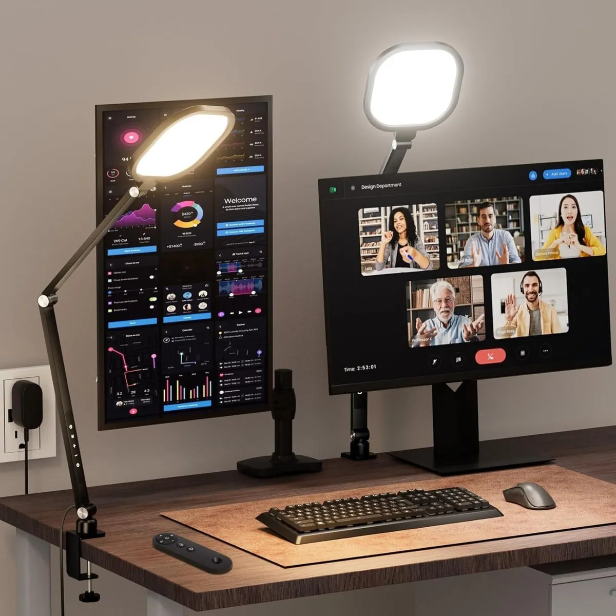 2 Packs LED Desk Lamp for Home Office - Image 1