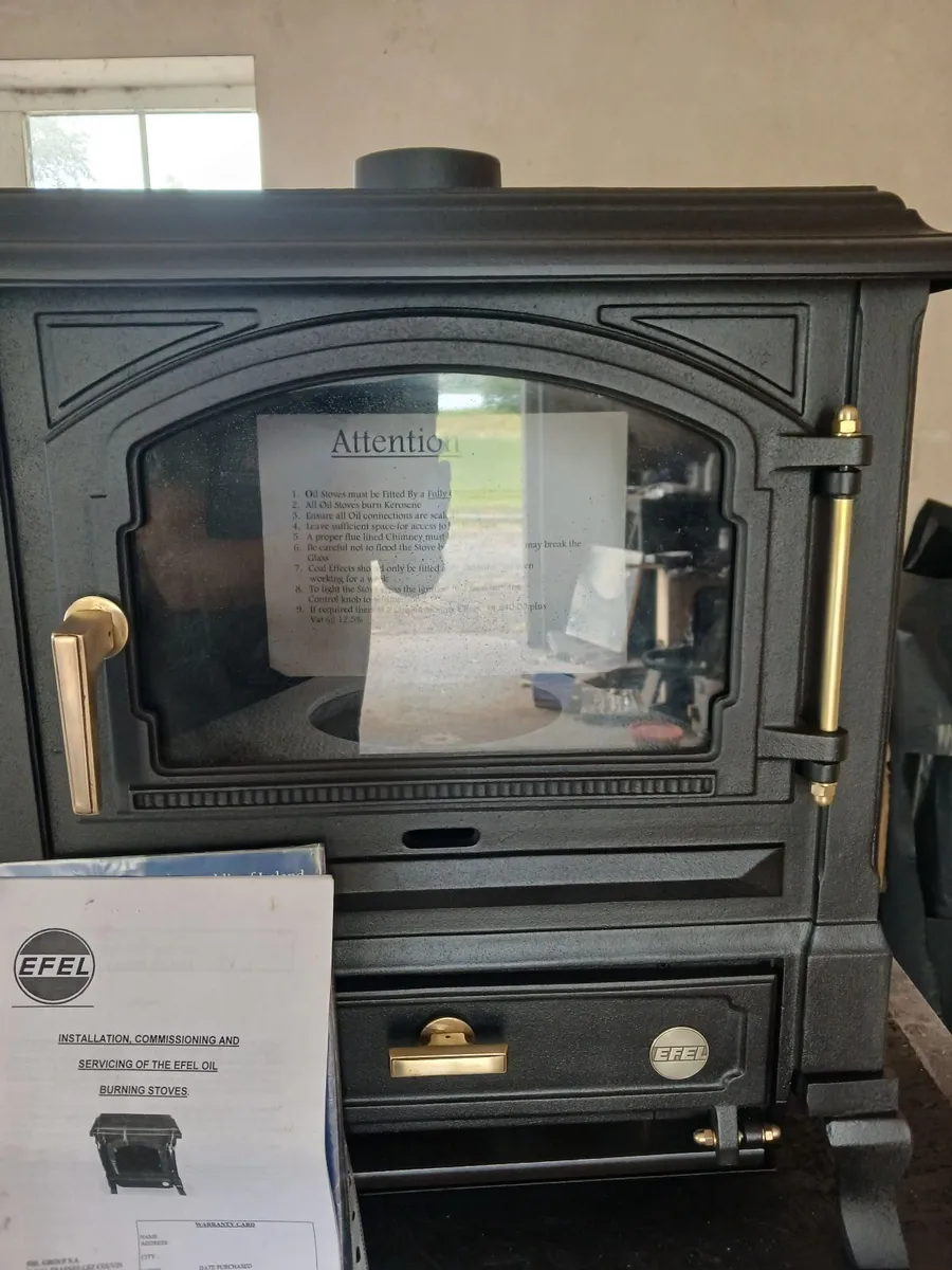 Nestor Martin/Efel 9 kw oil stove new condition. - Image 4