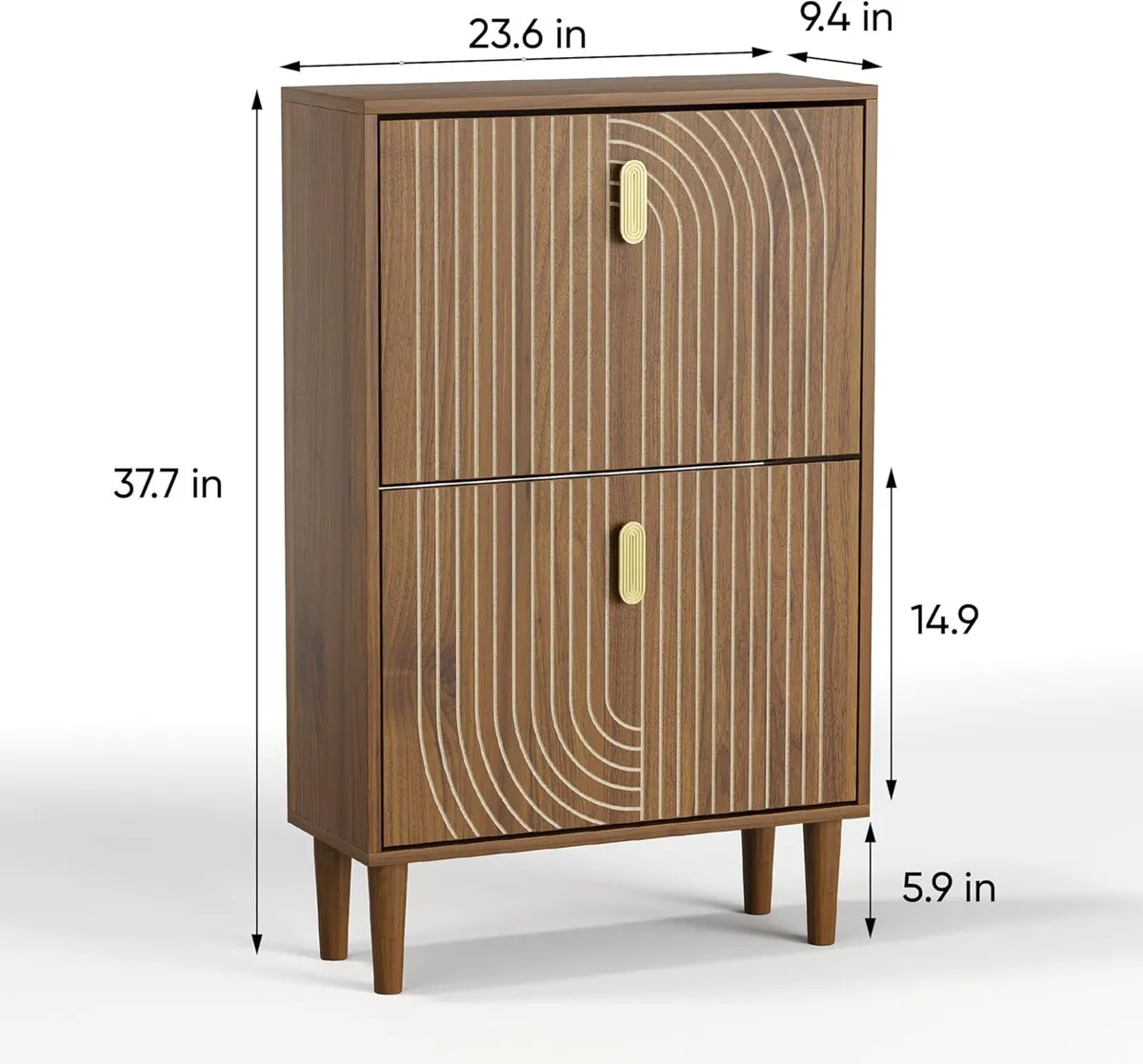 Shoe Cabinet Storage for Entryway with 2 Flip - Image 2