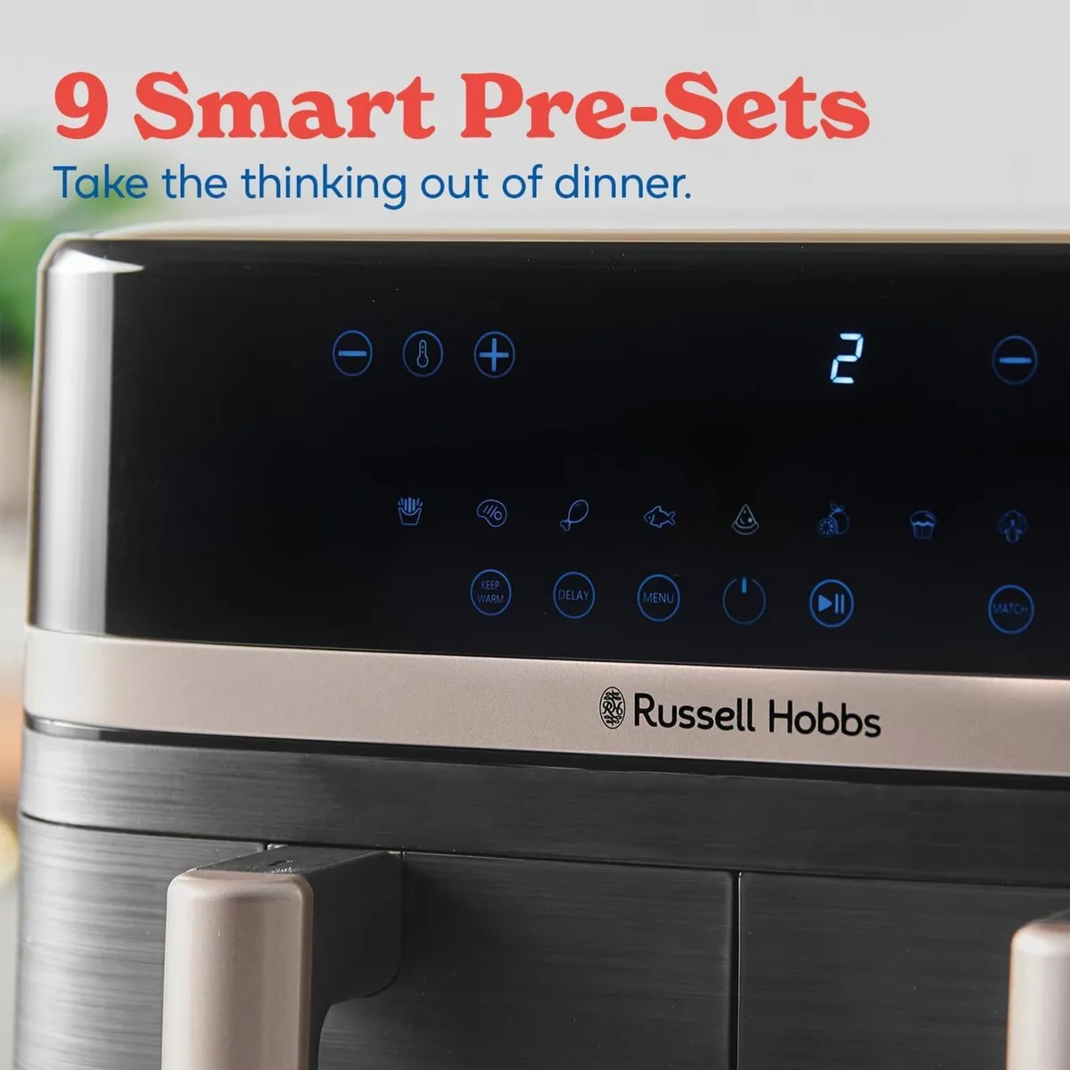 Dual Air Fryer 9L Rapid Airfryer Xxl Basket - Image 3