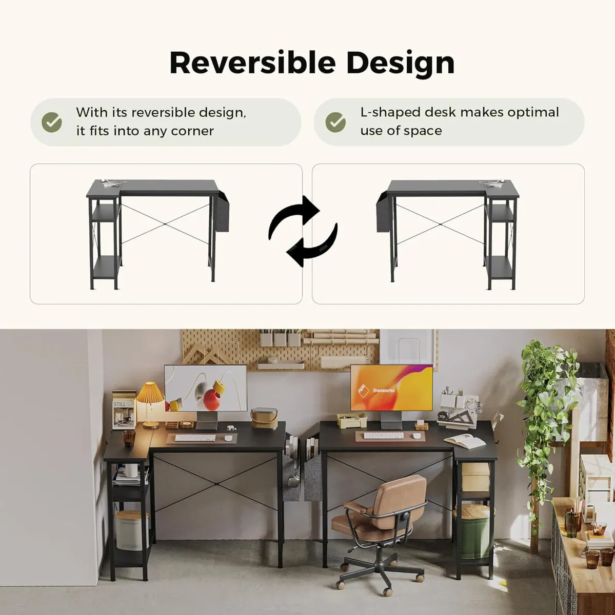 Corner Desk W. Power Outlets - Image 3
