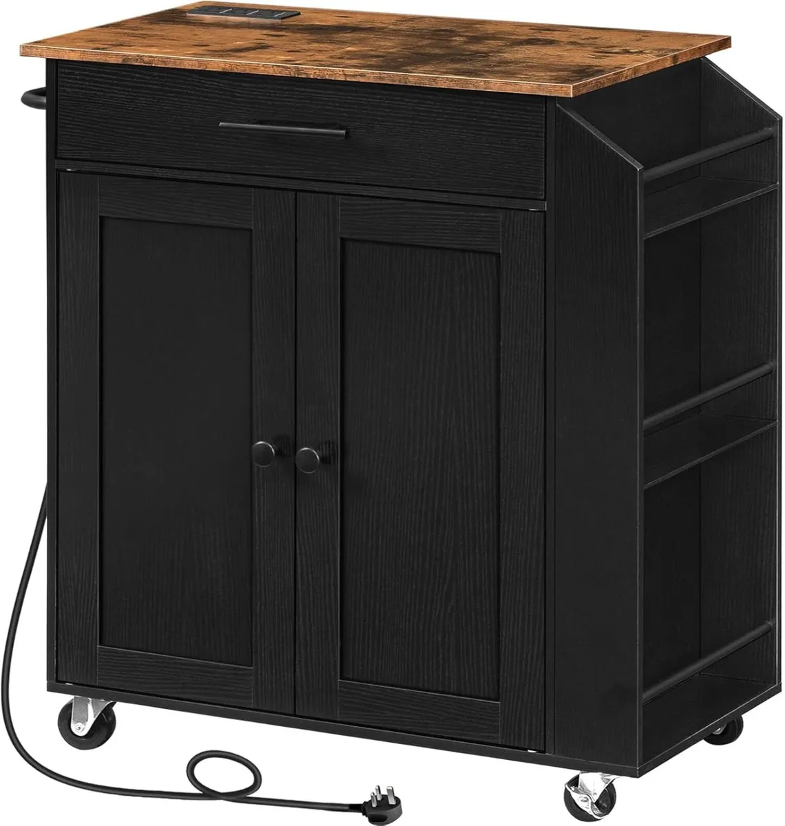 Kitchen Island on Wheels Rolling Storage Trolley - Image 1