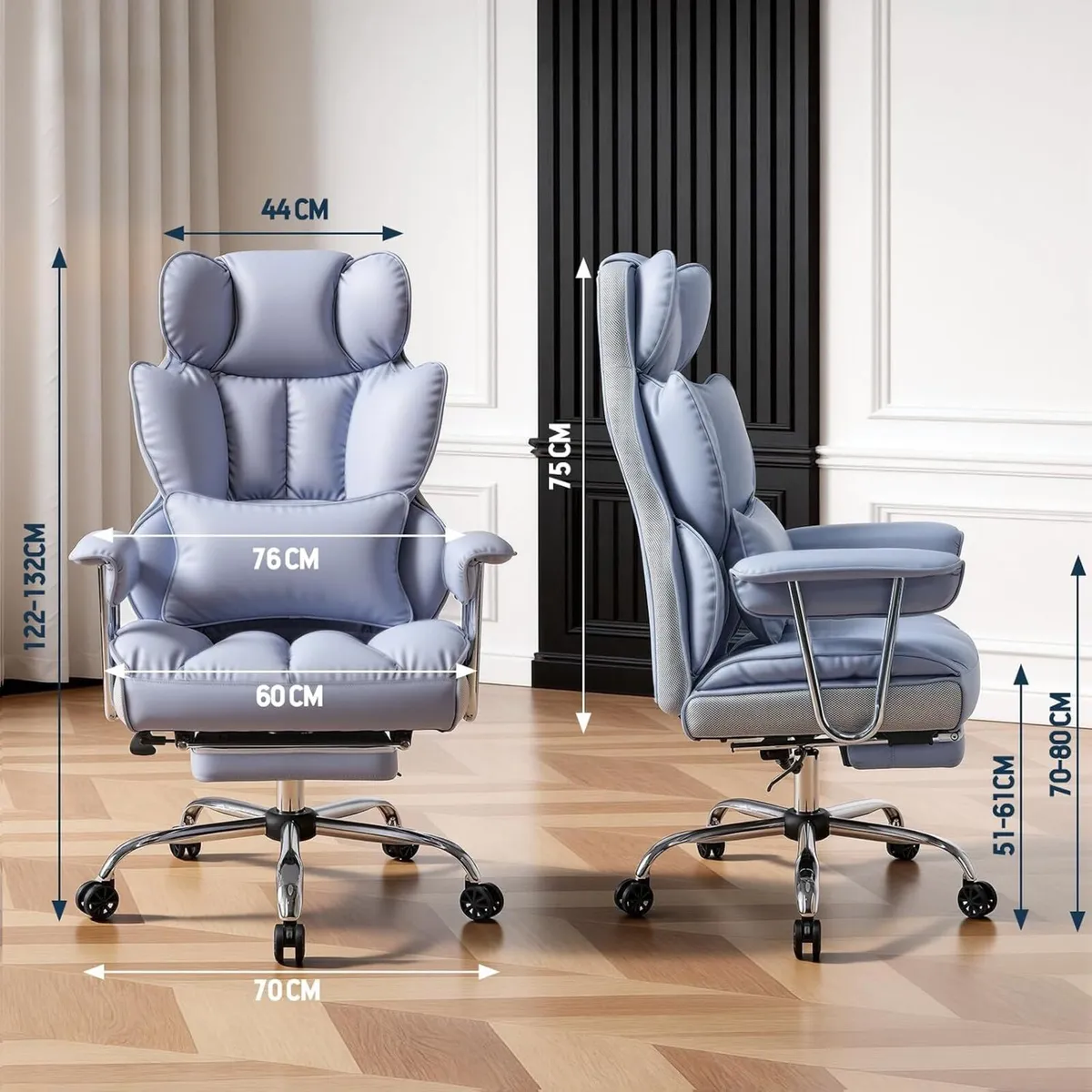 Desk Office Chair Big and Tall PU Leather - Image 2